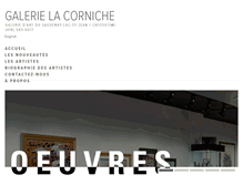Tablet Screenshot of galerielacorniche.com